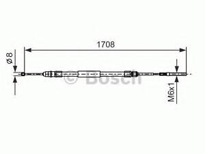 Гальмівний трос BOSCH 1987477531 на BMW 3 купе (E46)