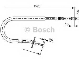 Гальмівний трос BOSCH 1987477858 на MERCEDES-BENZ SPRINTER 3-t автобус (903)