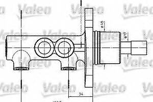 Тормозной цилиндр BOSCH 986480890 на VW PASSAT седан (3B2)