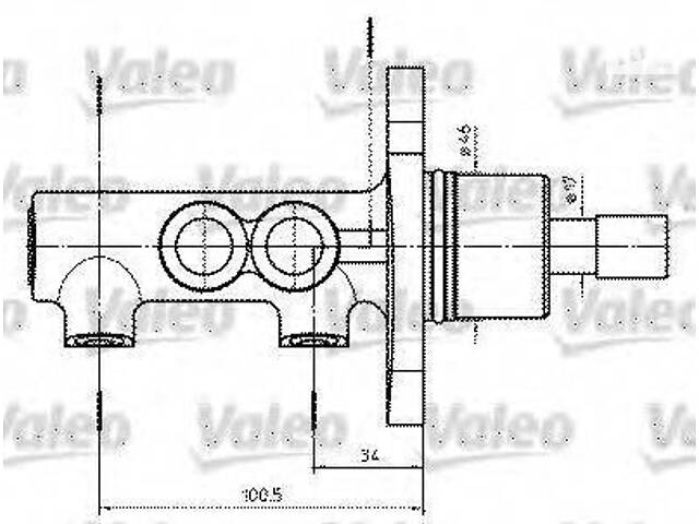 Гальмівний циліндр BOSCH 986480890 на VW PASSAT седан (3B2)