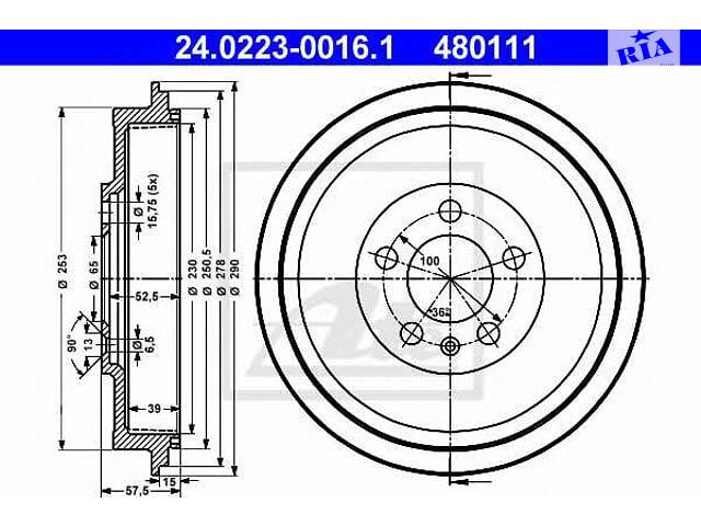 Гальмівний барабан - Фото 1