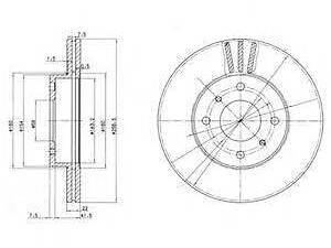 Гальмівний диск DELPHI BG2567 на NISSAN PRIMERA Hatchback (P11)