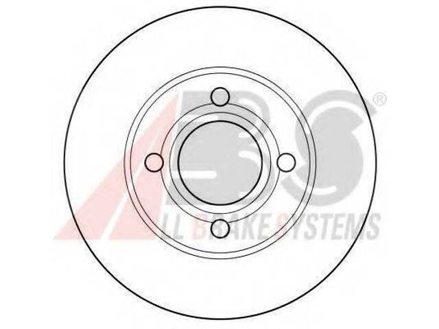 Гальмівний диск перед. Audi 10080 (82-92) A.B.S. 15746 на AUDI 4000 (89, 89Q, 8A, B3) - Фото 1