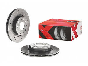 Тормозной диск передний (перфорированный) Renault Fluence 2010 BREMBO 09.9167.1X