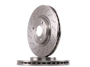 Тормозной диск передний (перфорированный, вентилируемый) Mercedes-Benz C-Class 2000-2007 TRW DF6153S