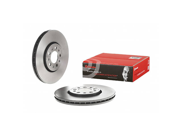 Тормозной диск передний (вентилируемый) Audi A1 2010-2010 BREMBO 09.7010.21 - Фото 1