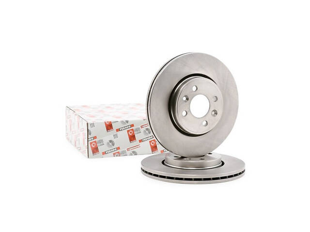 Тормозной диск передний (вентилируемый) Dacia Dokker 2012-2012 FERODO DDF1124 - Фото 1