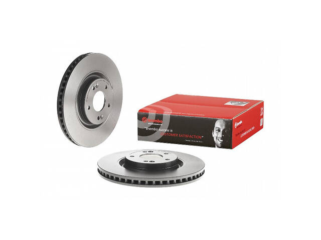 Тормозной диск передний (вентилируемый) Hyundai i40 (VF) 2011-2020 BREMBO 09.C245.11 - Фото 1