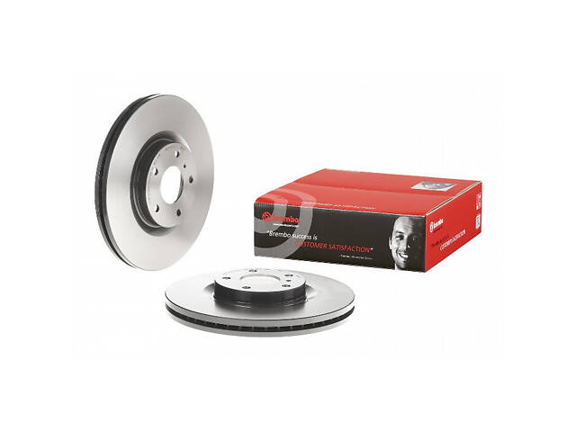 Тормозной диск передний (вентилируемый) Infiniti EX 2007-2007 BREMBO 09.B266.11 - Фото 1