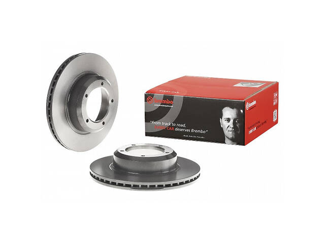 Тормозной диск передний (вентилируемый) Land Rover Defender (L316) 1990-2016 BREMBO 09.5488.11 - Фото 1