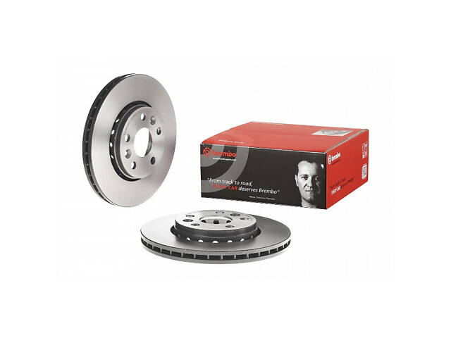 Тормозной диск передний (вентилируемый) Mercedes-Benz Citan 2012-2012 BREMBO 09.A727.21 - Фото 1