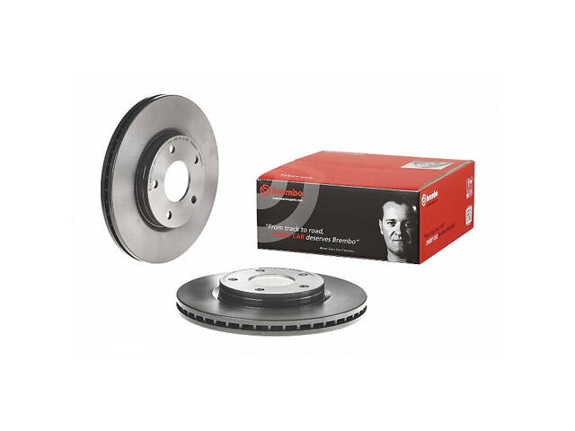 Тормозной диск передний (вентилируемый) Nissan Tiida 2011-2011 BREMBO 09.B565.11 - Фото 1