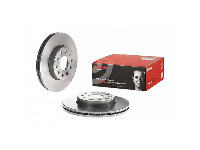 Тормозной диск передний (вентилируемый) Renault Clio 1990 BREMBO 09.C547.11 - Фото 1