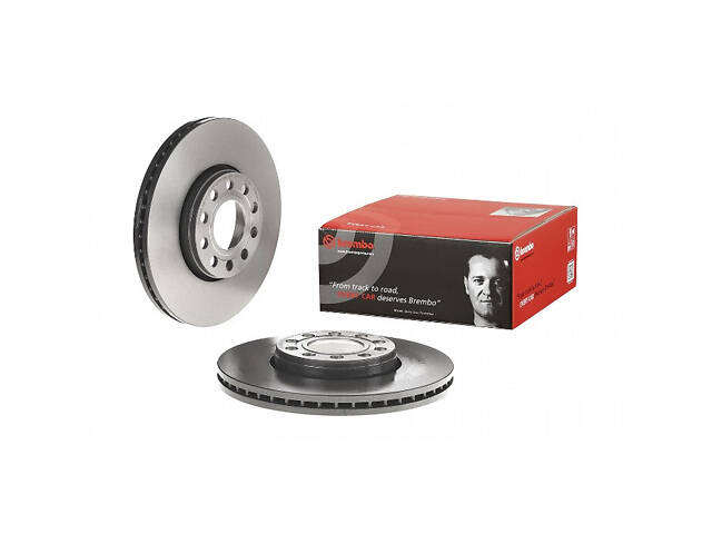 Тормозной диск передний (вентилируемый) Skoda Superb (B5) 2001-2008 BREMBO 09.A428.11 - Фото 1