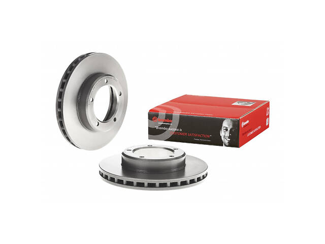 Тормозной диск передний (вентилируемый) Toyota Land Cruiser 100 1998-2007 BREMBO 09.9143.11 - Фото 1