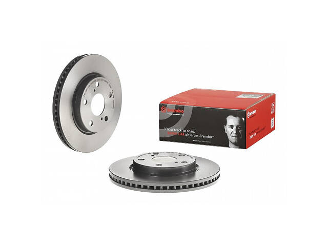 Тормозной диск передний (вентилируемый) Toyota RAV4 (XA40) 2012-2018 BREMBO 09.B520.11 - Фото 1