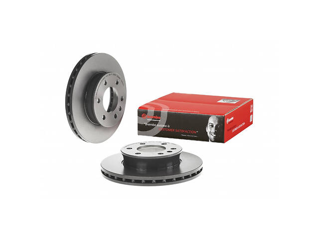 Тормозной диск передний (вентилируемый) VW Crafter 2006-2017 BREMBO 09.9508.11 - Фото 1