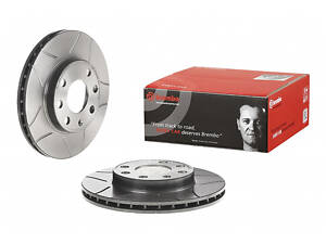 Тормозной диск передний (с насечками) Chevrolet Kalos 2005-2005 BREMBO 09.3090.75