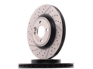 Тормозной диск передний (с насечками, перфорированный) Mini Clubman 2012-2014 TRW DF6422
