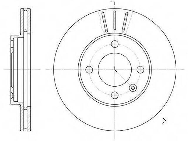 Тормозной диск ROADHOUSE 608410 на AUDI 4000 (81, 85, B2) - Фото 1