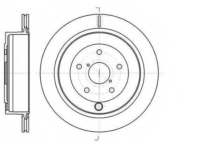 Тормозной диск ROADHOUSE 6104210 на SUBARU TRIBECA (B9) - Фото 1