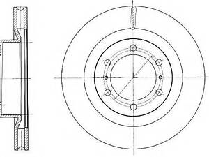 Гальмівний диск ROADHOUSE 6133110 на TOYOTA LAND CRUISER PRADO (KDJ15_, GRJ15_)