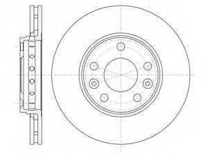 Гальмівний диск ROADHOUSE 6134610 на RENAULT MEGANE CC (EZ0/1_)