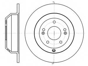 Гальмівний диск ROADHOUSE 6137300 на KIA SORENTO II (XM)