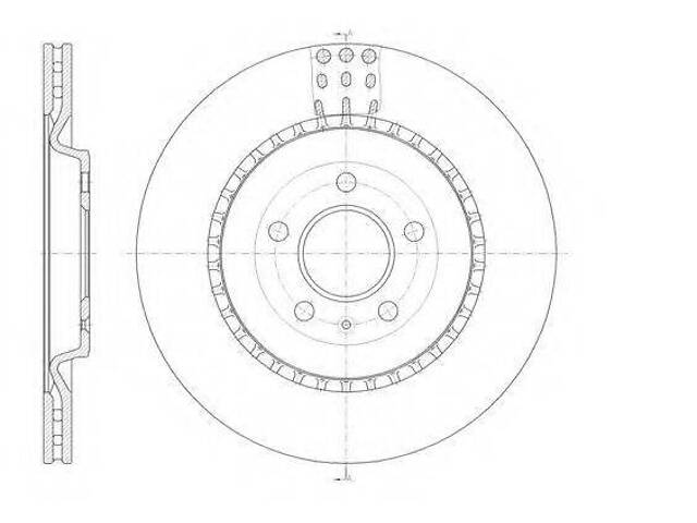 Тормозной диск ROADHOUSE 6149210 на AUDI A7 Sportback (4GA, 4GF) - Фото 1