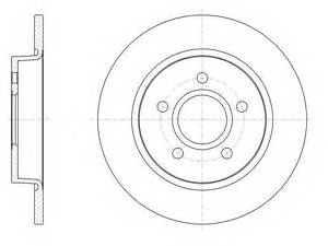 Гальмівний диск ROADHOUSE 6150300 на FORD FOCUS III седан