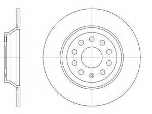 Гальмівний диск ROADHOUSE 6158700 на VW GOLF VII (5G1, BE1)