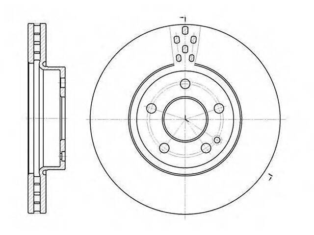 Гальмівний диск ROADHOUSE 667910 на MERCEDES-BENZ VITO / MIXTO фургон (W639) - Фото 1