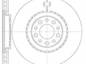Тормозной диск ROADHOUSE 696510 на ALFA ROMEO GIULIETTA (940)