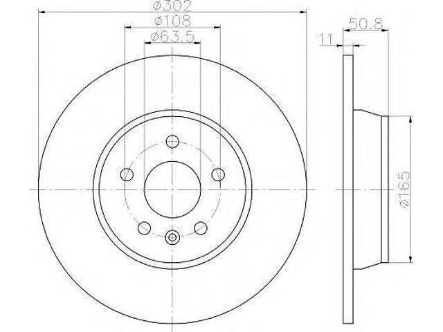 Гальмівний диск TEXTAR 92159303 на FORD MONDEO IV Turnier (BA7) - Фото 1