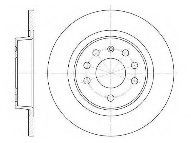 Гальмівний диск зад. Opel Vectra C 02-Signum 03- (278x12) WOKING D668800 на OPEL VECTRA C - Фото 1