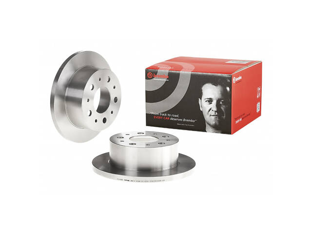 Тормозной диск задний Citroen Jumper 2006-2024 BREMBO 08.8094.60 - Фото 1