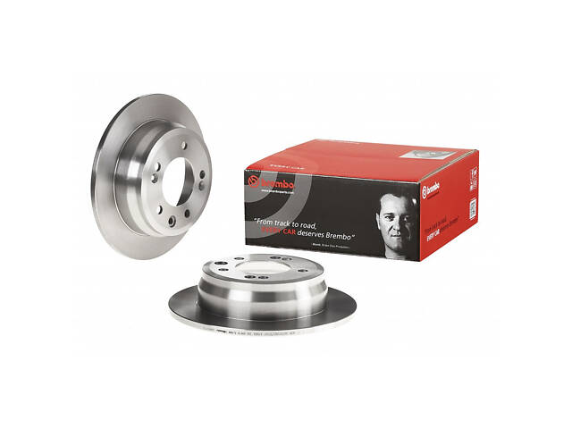 Тормозной диск задний Hyundai i30 2007-2007 BREMBO 08.A869.10 - Фото 1