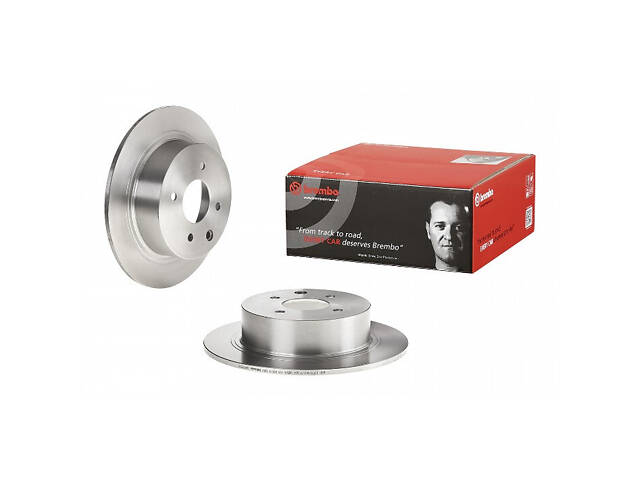 Тормозной диск задний Hyundai i30 2007 BREMBO 08.A715.20 - Фото 1