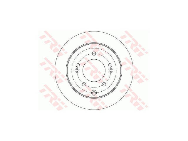 Тормозной диск задний Kia Cerato 2009-2024 TRW DF7819 - Фото 1