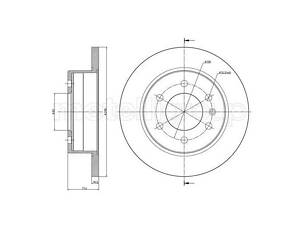 Тормозной диск задний Mercedes-Benz Sprinter 2006-2024 METELLI 23-0936