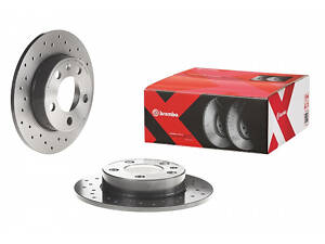 Тормозной диск задний (перфорированный) Audi A1 2010-2010 BREMBO 08.7165.1X