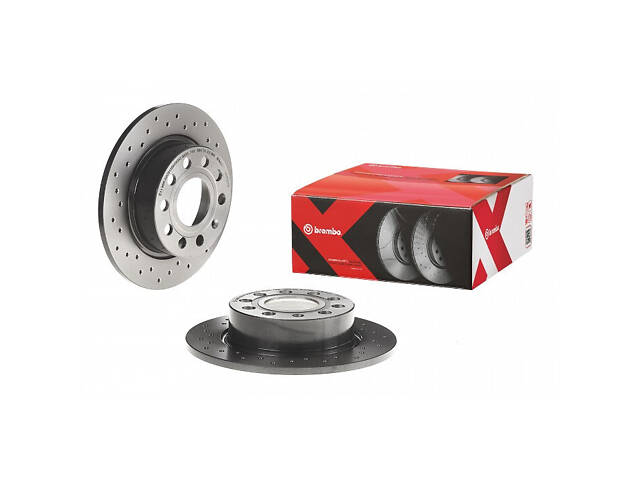 Тормозной диск задний (перфорированный) Hyundai Highway 2000 BREMBO 08.9502.1X - Фото 1