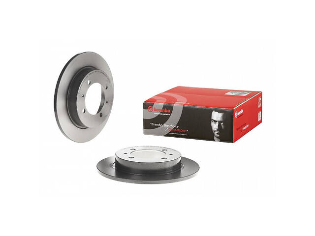 Тормозной диск задний Toyota Avensis 1997 BREMBO 08.7042.11 - Фото 1