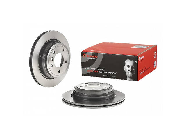 Тормозной диск задний (вентилируемый) BMW 3 (E90) 2005-2013 BREMBO 09.B338.21 - Фото 1