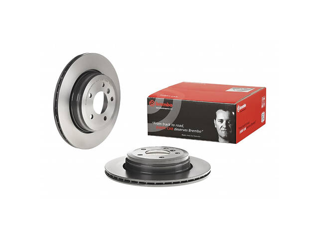 Тормозной диск задний (вентилируемый) BMW 5 (E60) 2003-2010 BREMBO 09.9425.11 - Фото 1