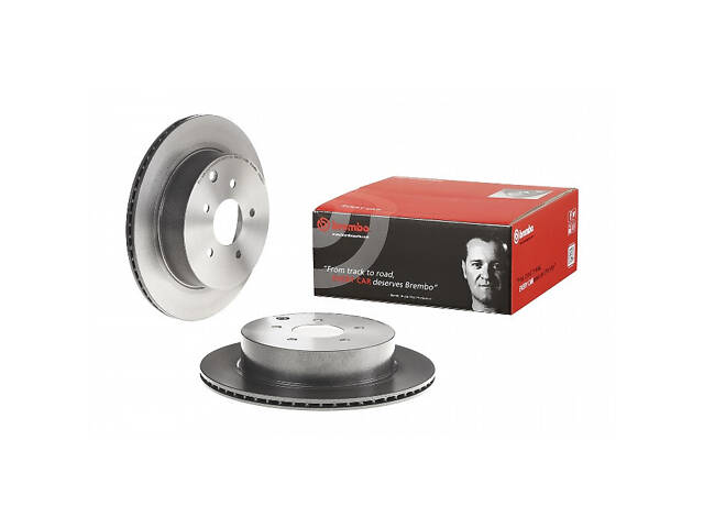 Тормозной диск задний (вентилируемый) Infiniti Q50 2013-2013 BREMBO 09.B265.11 - Фото 1