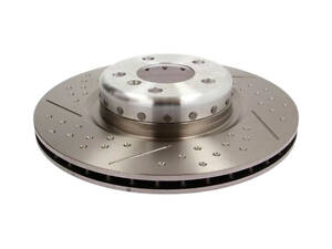 Тормозной диск задний (с насечками, перфорированный) BMW 1 Series 2010-2024 TRW DF6606S