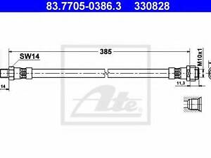 Гальмівний шланг ATE 83770503863 на MERCEDES-BENZ C-CLASS седан (W202)