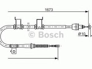 Гальмівний трос BOSCH 1987482361 на KIA CEE'D Наклонная задняя часть (ED)