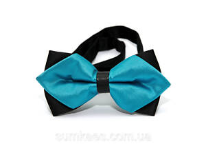 Краватка-метелик діамант бірюзово-блакитний BGD-6201